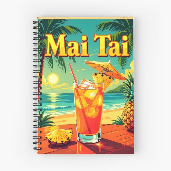 Item preview, Mai Tai Magic – Retro Tropical Cocktail Poster designed and sold by MooLaLa.Store.