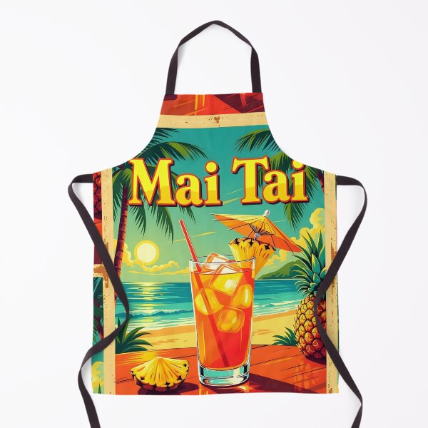 Item preview, Mai Tai Magic – Retro Tropical Cocktail Poster designed and sold by MooLaLa.Store.