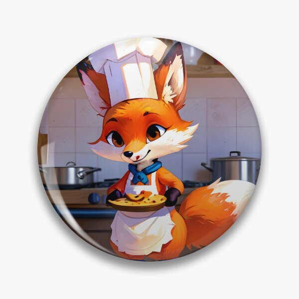 Item preview, Whimsical Fox Chef - Rustic Baking Fun designed and sold by PufftailStudio.
