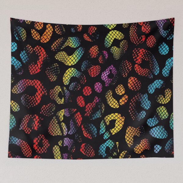 Item preview, Colorful Rainbow Snakeskin Leopard Print Pattern Design designed and sold by VonsKraftCorner.