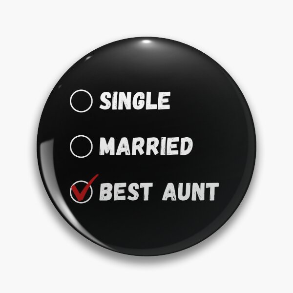 Item preview, Single Married Best Aunt, Funny Aunt Shirt designed and sold by Sleepy Cat Design.