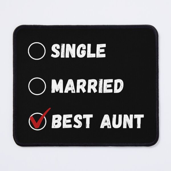 Item preview, Single Married Best Aunt, Funny Aunt Shirt designed and sold by Sleepy Cat Design.