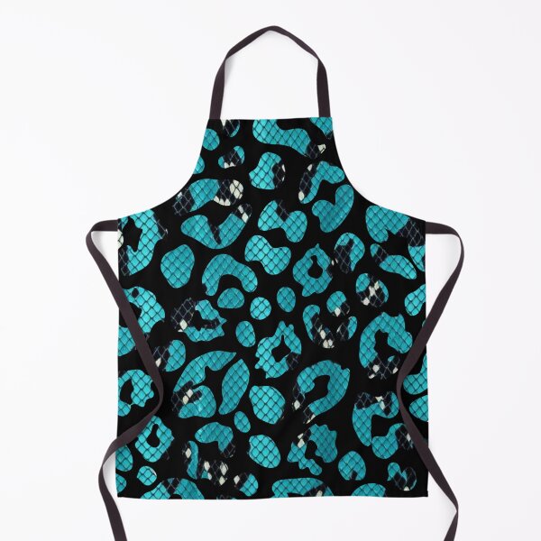 Item preview, Teal Snakeskin Leopard Print Pattern Design designed and sold by VonsKraftCorner.
