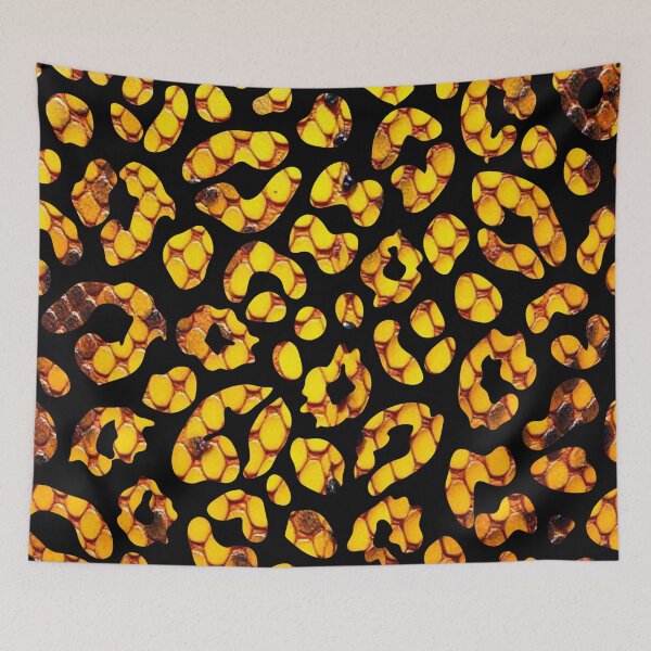 Item preview, Yellow Snakeskin Leopard Print Pattern Design designed and sold by VonsKraftCorner.