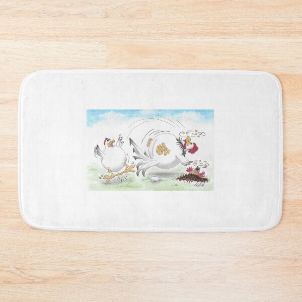 Item preview, Colour cartoon hen celebrates laying an egg designed and sold by Richard Fettes.