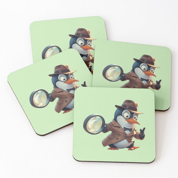 Item preview, Detective Penguin con lupa designed and sold by SamartkitDesign.