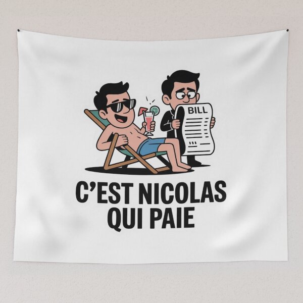 Item preview, It's Nicolas who pays - C'est Nicolas Qui Paie  designed and sold by ByBryteG.