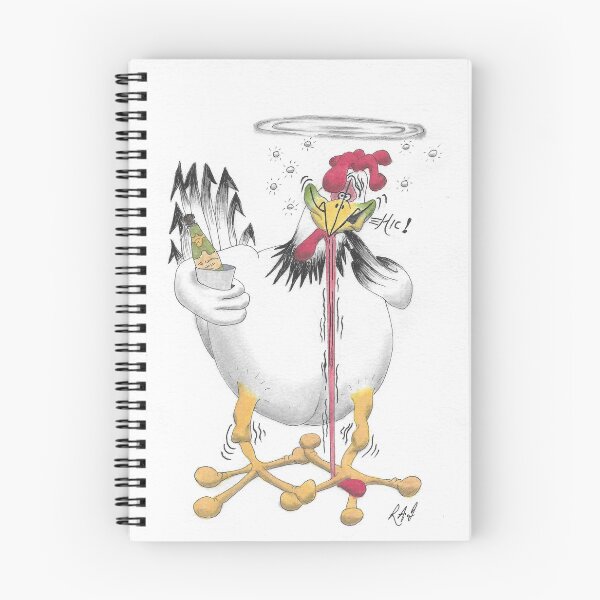 Item preview, Colour cartoon drunken rooster designed and sold by Richard Fettes.