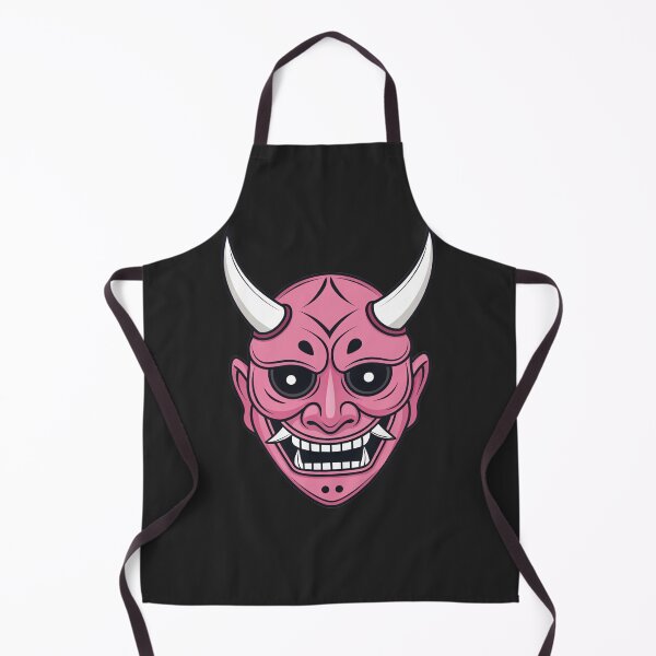 Item preview, Pink Japanese Oni Mask Hannya designed and sold by Kenshi_Ink.