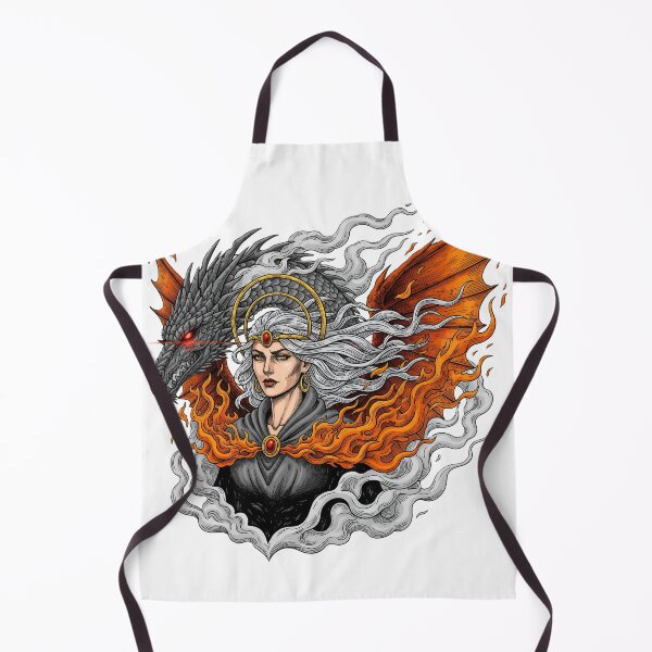 Item preview, Queen of Fire & Scales: The Dragonborn Empress designed and sold by Priyanshu-kaii.