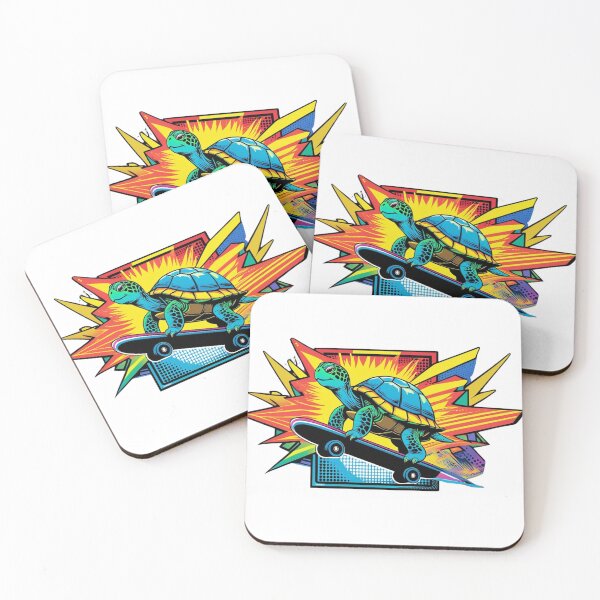 Item preview, skateboarding turtle designed and sold by MiroArtAbstra.