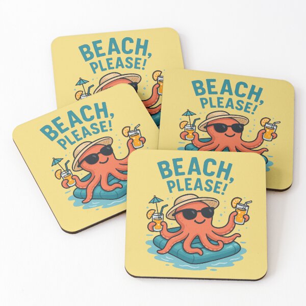 Item preview, Octopus with cocktails - summer Beach vibes designed and sold by Meandmyshop.