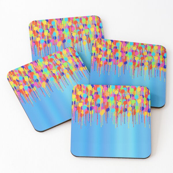 Item preview, Paint Drips on Shades of Blue designed and sold by JeanKellyPhoto.