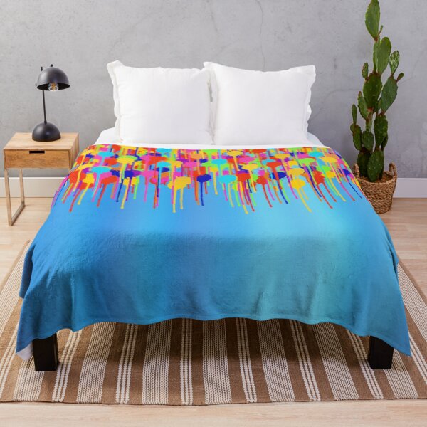 Item preview, Paint Drips on Shades of Blue designed and sold by JeanKellyPhoto.