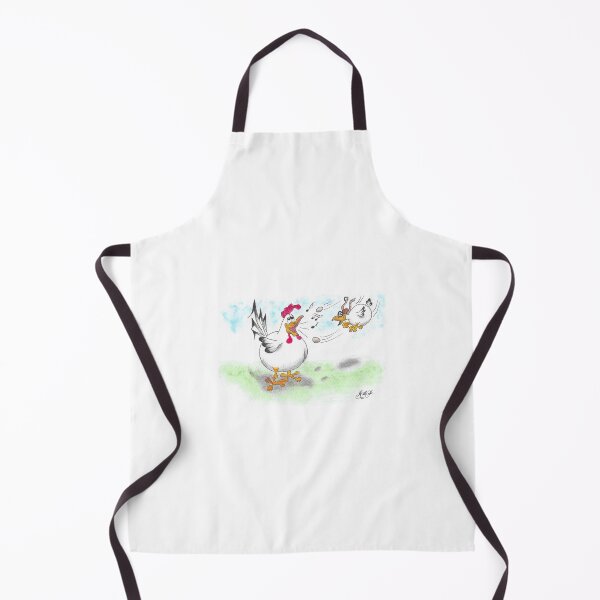Item preview, Colour cartoon Rooster singing and hen dive mobs with eggs designed and sold by Richard Fettes.