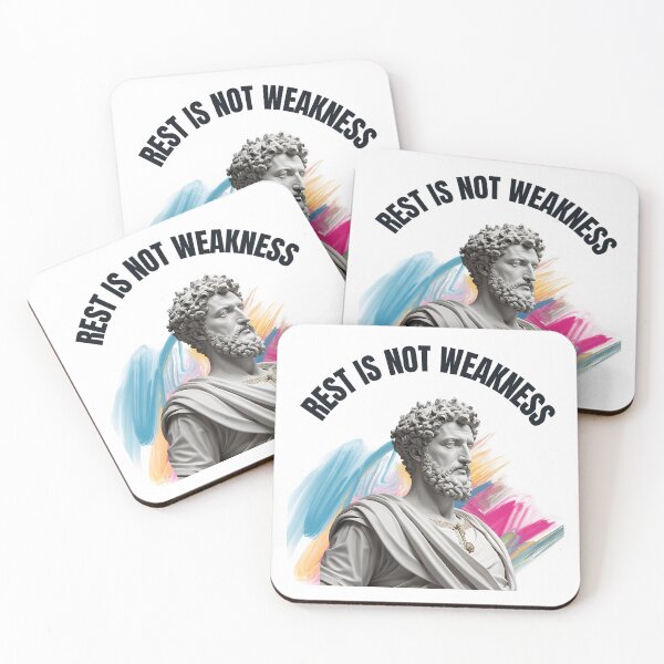 Item preview, Rest is not weakness - Stoic Philosopher Marcus Aurelius Artwork  designed and sold by LexaArtworks.