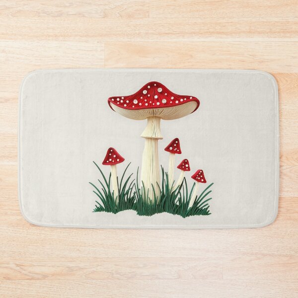 Item preview, Cute Red Mushrooms Quilling Paper Craft Toadstool Grass designed and sold by TackyTime.