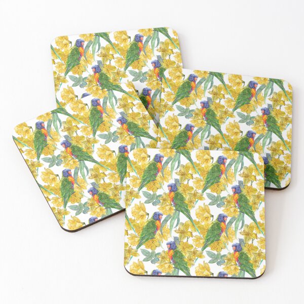 Item preview, Rainbow Lorikeet Summer Garden designed and sold by Sketchbook Designs.