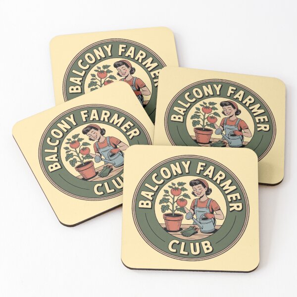 Item preview, Balcony Farmer Club – Urban Gardening Badge Design designed and sold by Timeless Design.