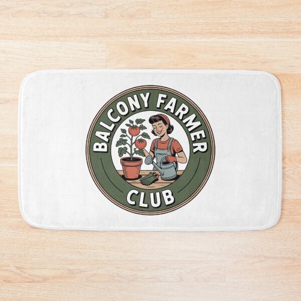 Item preview, Balcony Farmer Club – Urban Gardening Badge Design designed and sold by Timeless Design.