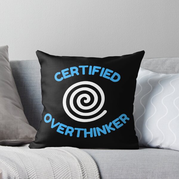 Item preview, Certified Overthinker Aesthetic Mental Health Print designed and sold by Unique Egg.