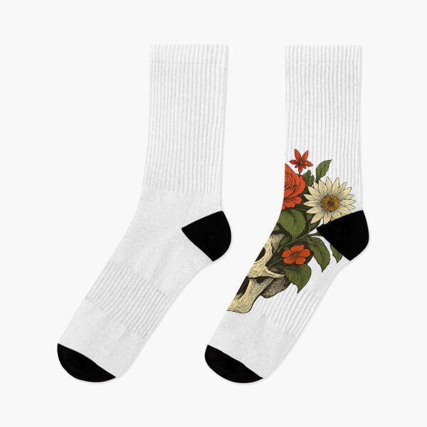 Item preview, Floral Skull – Botanical Gothic designed and sold by Threadoir.
