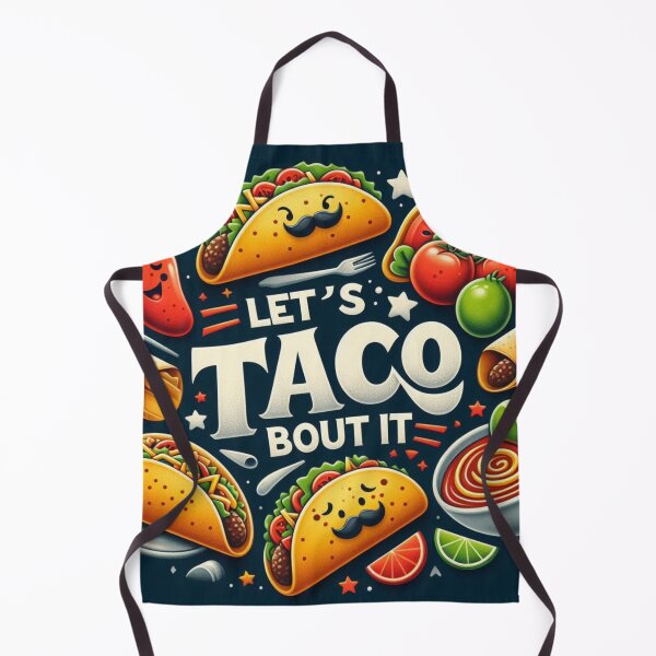 Item preview, Let’s Taco ’Bout It – Funny Taco Pun with Cute Food Graphic designed and sold by ashokreddy343.