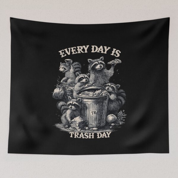Item preview, Raccoons Trash Day Everyday designed and sold by Blurbean.