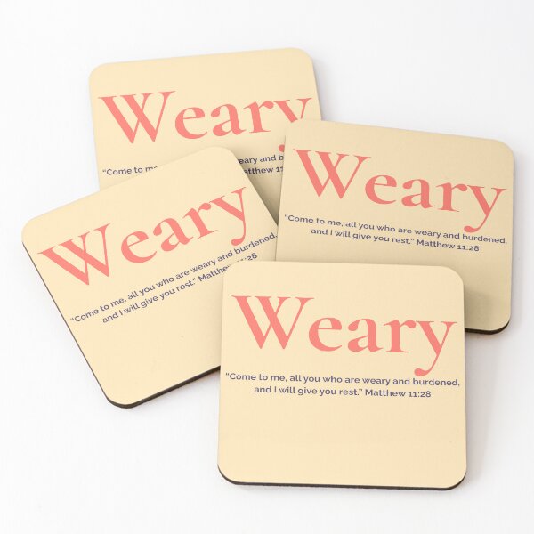 Item preview, "Weary But Invited – Matthew 11:28 Christian Design" designed and sold by Illustrated Faith.