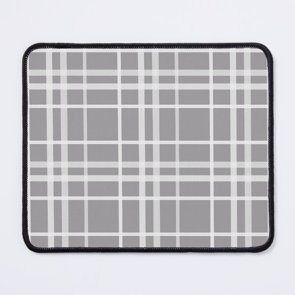 Item preview, White On Grey Grid Plaid Pattern Design designed and sold by PatternTitan.