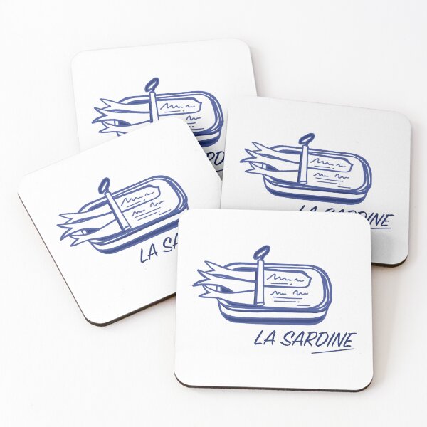 Item preview, La Sardine – Quirky Hand-Drawn Sardine Tin Illustration designed and sold by DarshitaAgarwal.