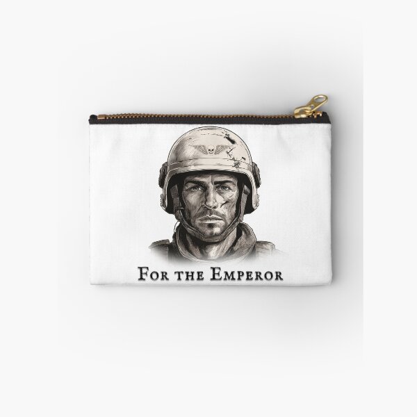 Item preview, “For the Emperor” | Grimdark Imperial Guardsman Portrait designed and sold by Splyntpop.