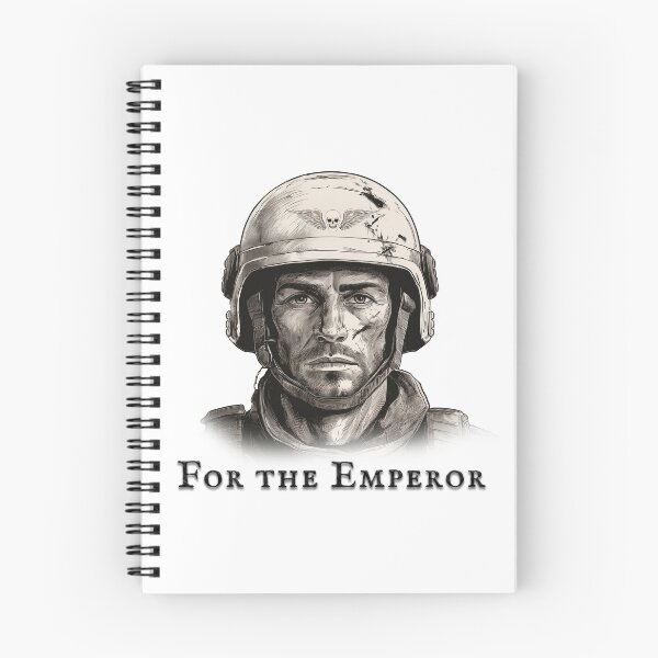 Item preview, “For the Emperor” | Grimdark Imperial Guardsman Portrait designed and sold by Splyntpop.
