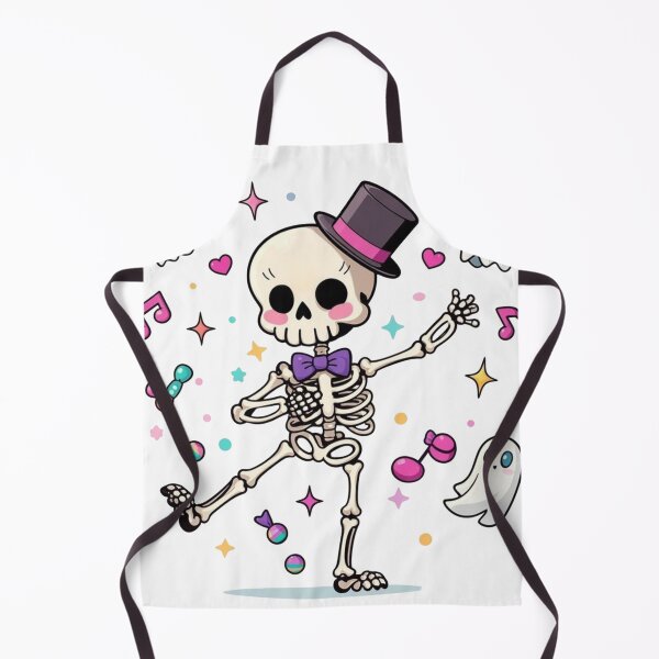 Item preview, Cute Dancing Halloween Skeleton with Hat designed and sold by LonelyJelly.