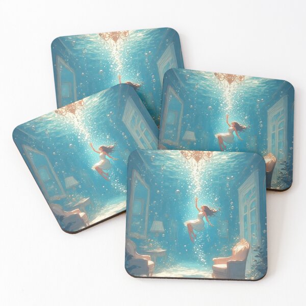 Item preview, Floating Girl Submerged in Water designed and sold by Virtuals1.