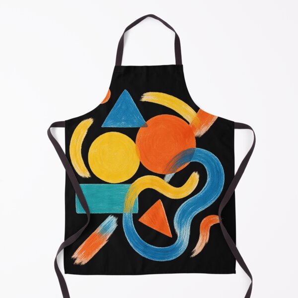 Item preview, Abstract modern art with geometric shapes and fluid brushstrokes designed and sold by optimusprime39.