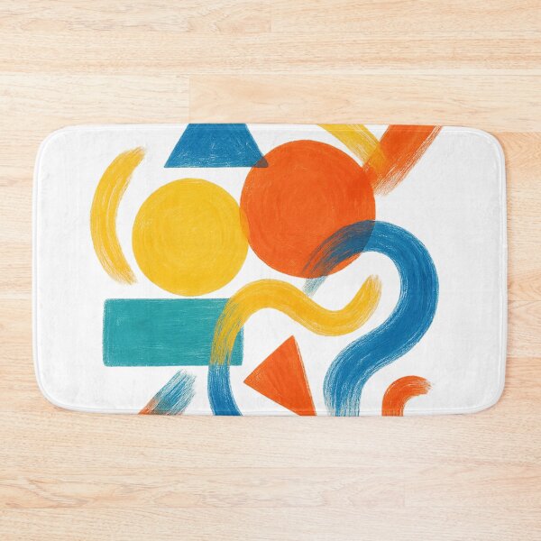 Item preview,  Abstract modern art with geometric shapes and fluid brushstrokes designed and sold by optimusprime39.