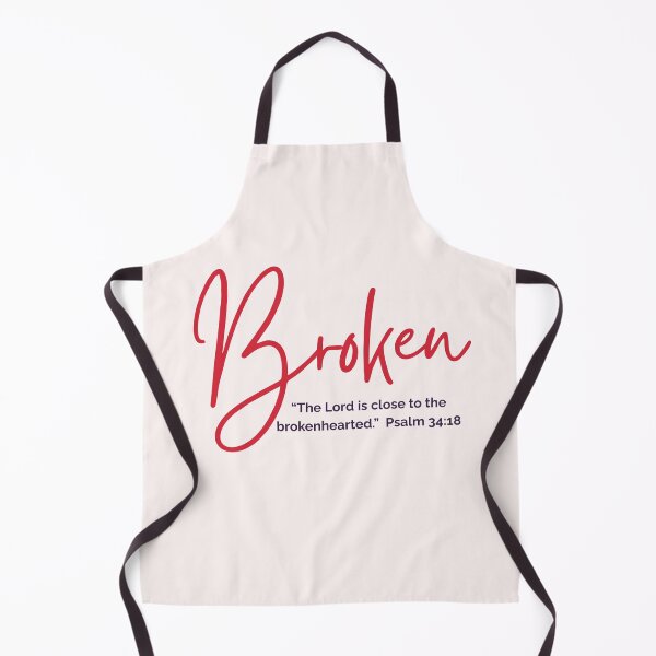 Item preview, "Broken But Not Abandoned – Psalm 34:18 Christian Design" designed and sold by Illustrated Faith.