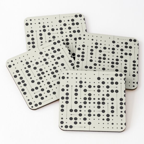 Item preview, Minimalist dot pattern – Retro Tech Dot Grid designed and sold by RafenStein.