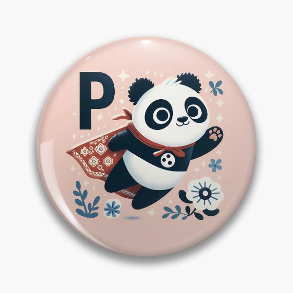 Item preview, Cute Panda Superhero - Folk Art by heidiannemorris © designed and sold by FOLK ART FUSION by heidiannemorris.