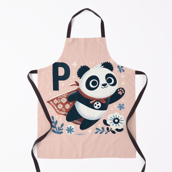 Item preview, Cute Panda Superhero - Folk Art by heidiannemorris © designed and sold by FOLK ART FUSION by heidiannemorris.