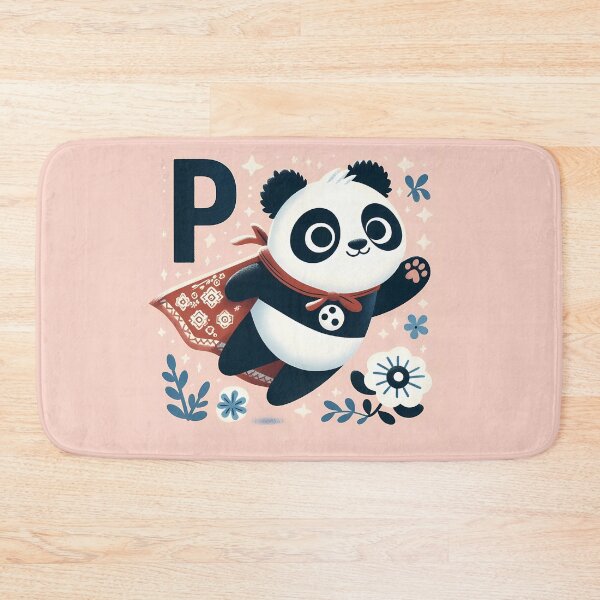 Item preview, Cute Panda Superhero - Folk Art by heidiannemorris © designed and sold by FOLK ART FUSION by heidiannemorris.