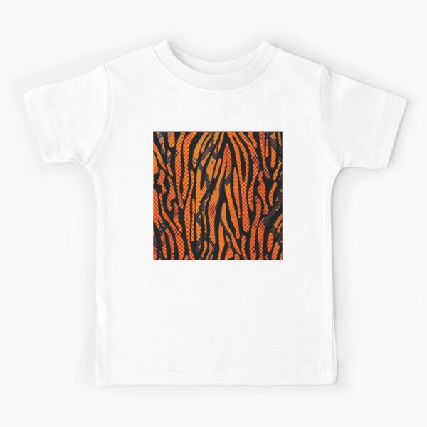 Item preview, Bright Orange Snakeskin Tiger Print Pattern  designed and sold by VonsKraftCorner.
