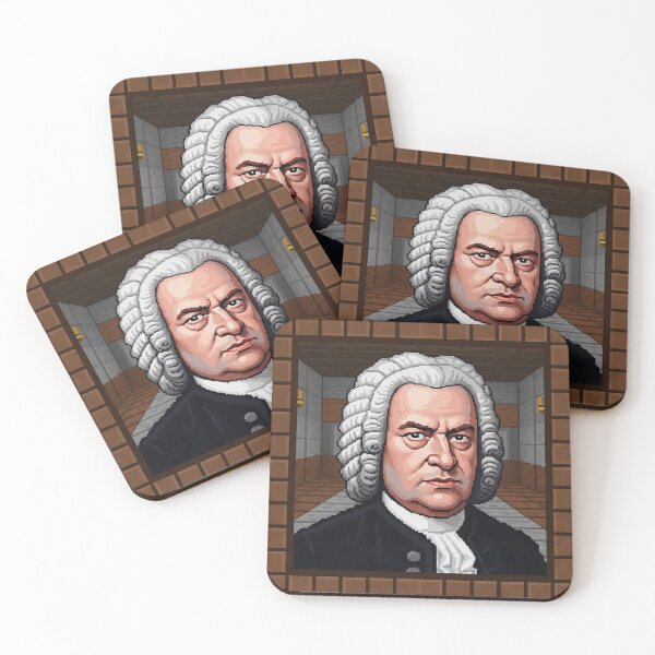Item preview, Bach Pixel Art Sticker designed and sold by Nadyos.