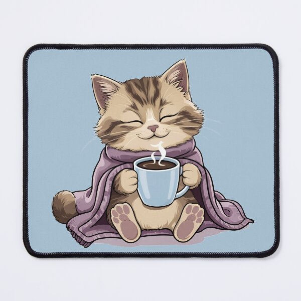 Item preview, Cute Cat Tired of Coffee, Funny, Animal, Gift designed and sold by ChearshiPrints.