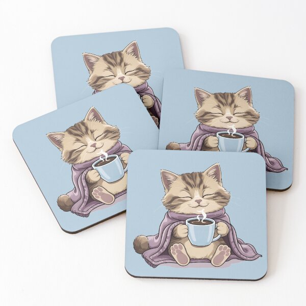 Item preview, Cute Cat Tired of Coffee, Funny, Animal, Gift designed and sold by ChearshiPrints.