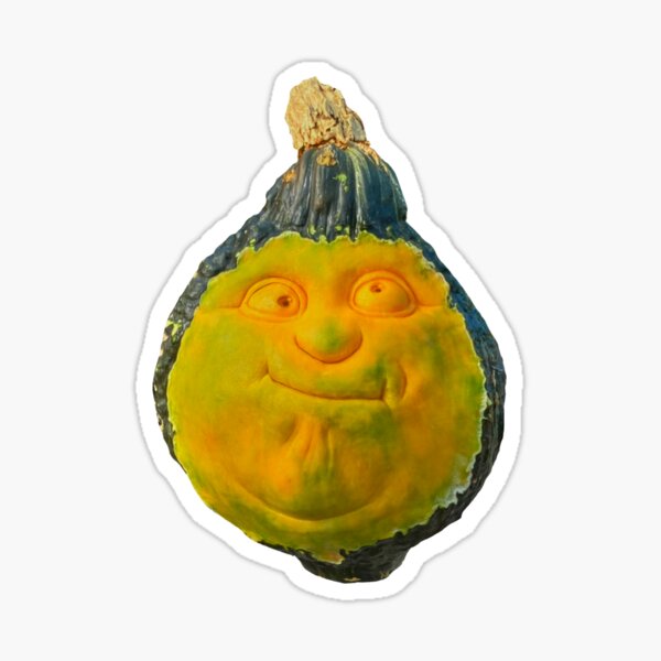 Item preview, Carved pumpkin holds his breath designed and sold by Jilles Creative Studio.