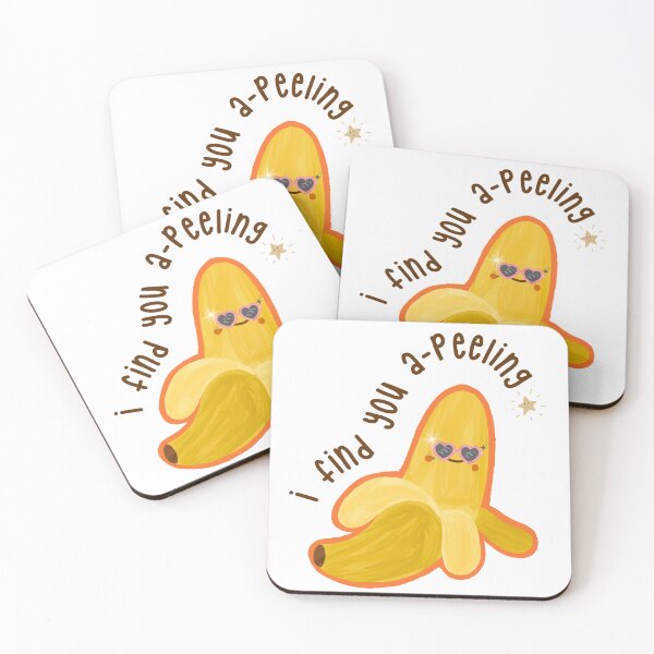 Item preview, A-Peeling Love – Cute Banana Couple Design designed and sold by minibrainco.