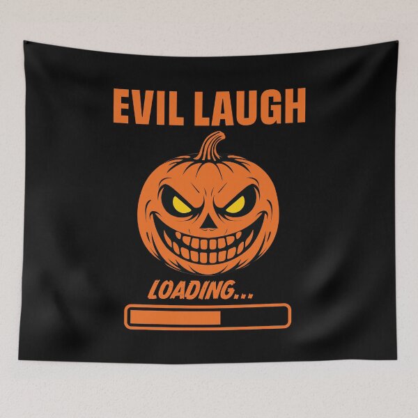 Item preview, Evil Laugh Loading Jack-o'-Lantern Halloween Tee designed and sold by Koony House and Field.