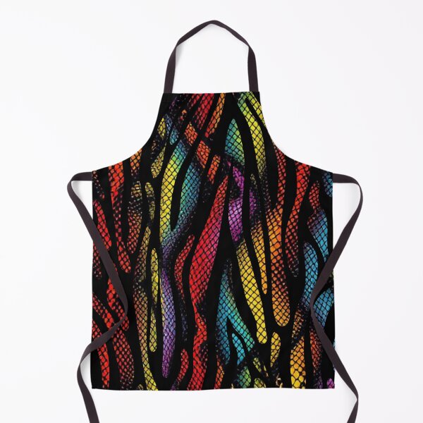 Item preview, Brightly Colored Rainbow Snakeskin Tiger Print Pattern designed and sold by VonsKraftCorner.